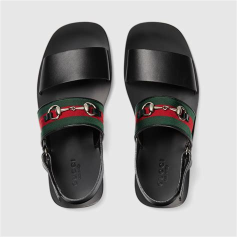 leather gucci sandals|Altro.